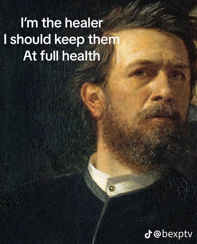 cheersitskatie's tweet photo. this is so me as a healer https://t.co/2Ono6Ni8ez