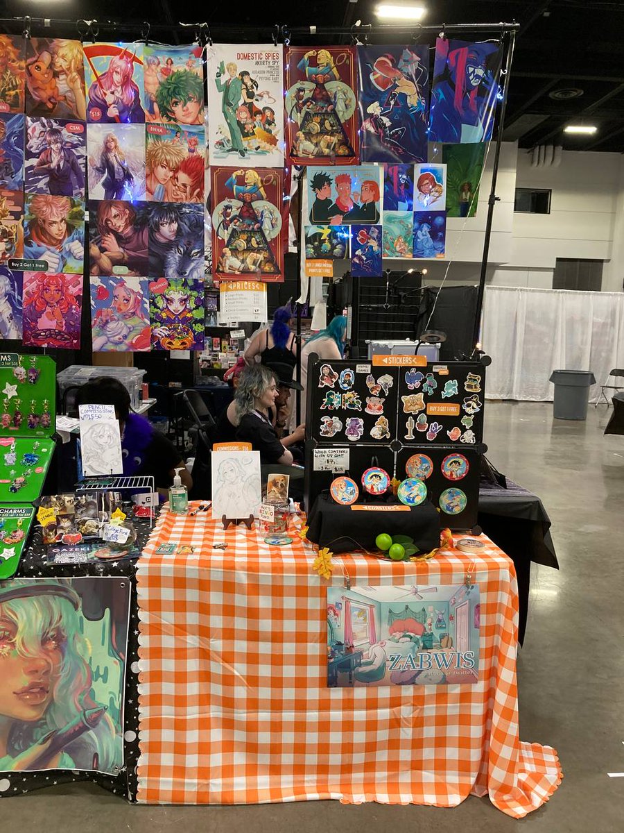 zabwis's tweet photo. Thank you to everyone who stopped by my section at BoldMatsuri 2024 this past weekend🌱You all made my first anime convention experience a hell of a banger✨I'll work hard to bring you more stuff at more places! https://t.co/JbY9DQ55KV