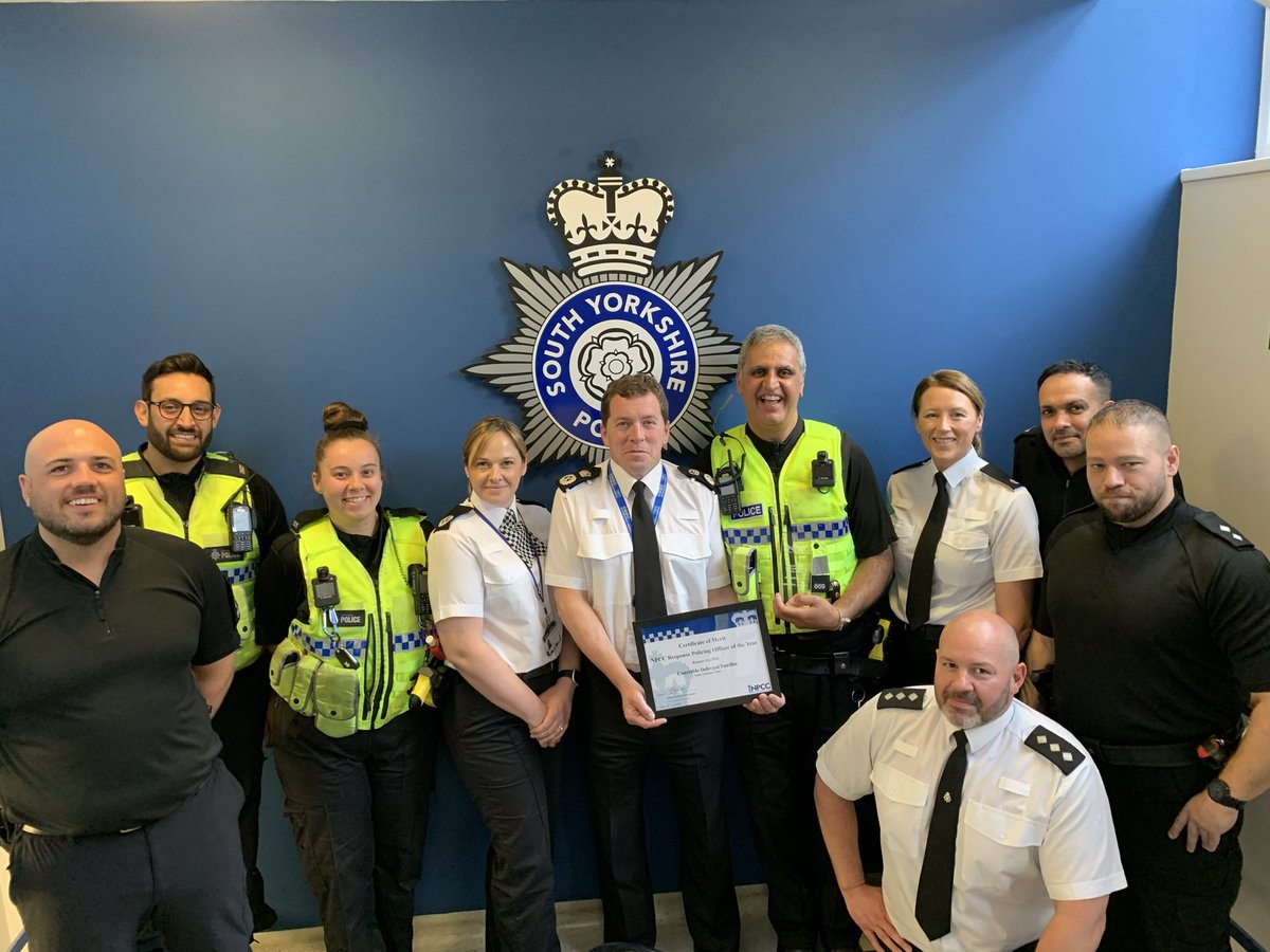 merpolchiefcon's tweet image. Congratulations to PC Inderpal Sandhu @syptweet runner up in the National Response Officer of the Year Award #responsepolicing 
Leader, role model, proactivity, professionalism &amp;amp; victim care. 👏Thanks to our panel @AndyCookeHMCI Andy Rhodes @0scarkilo @CollegeofPolice @PFEW_HQ