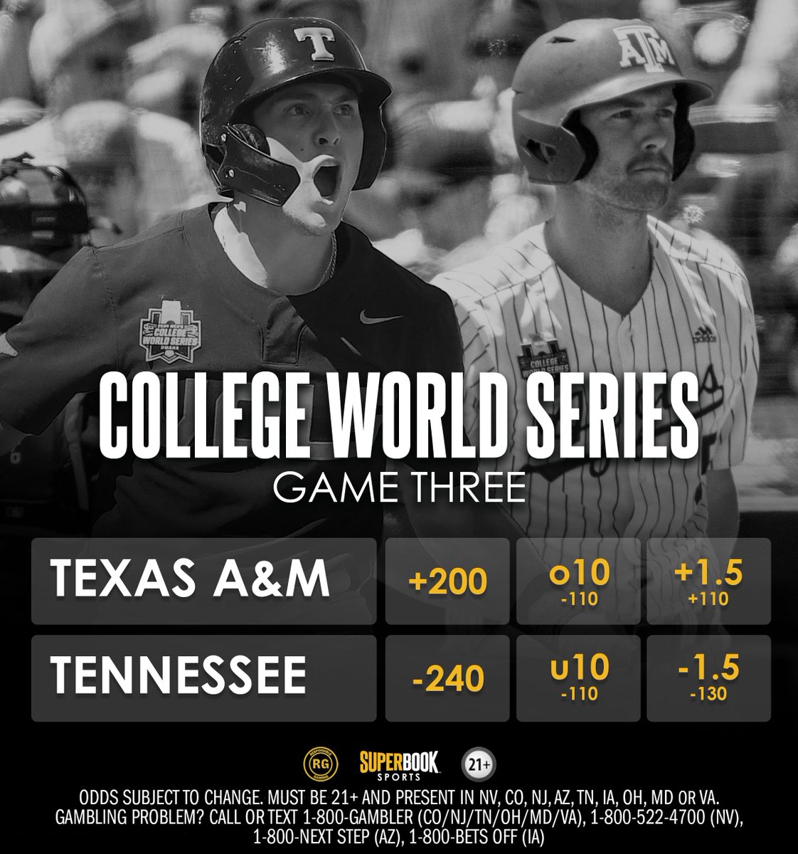 Aggies. Vols. 

Who wins it? ⚾️