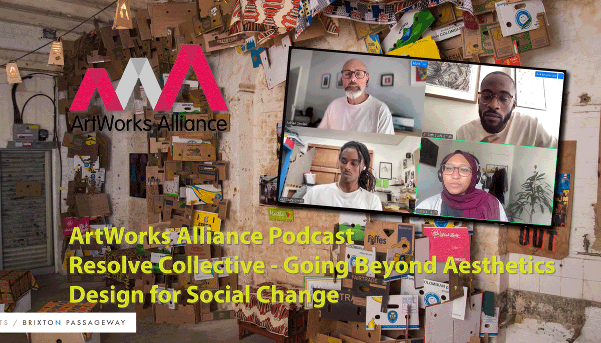 ArtWksAlliance's tweet photo. Join the ArtWorks Alliance podcast for a conversation with #ResolveCollective on "Crossing Boundaries." Learn about their interdisciplinary design approach and how they go beyond community engagement thinking to tackle social challenges #Podcast https://t.co/MHL06k5UAn https://t.co/1UOzabEtxC