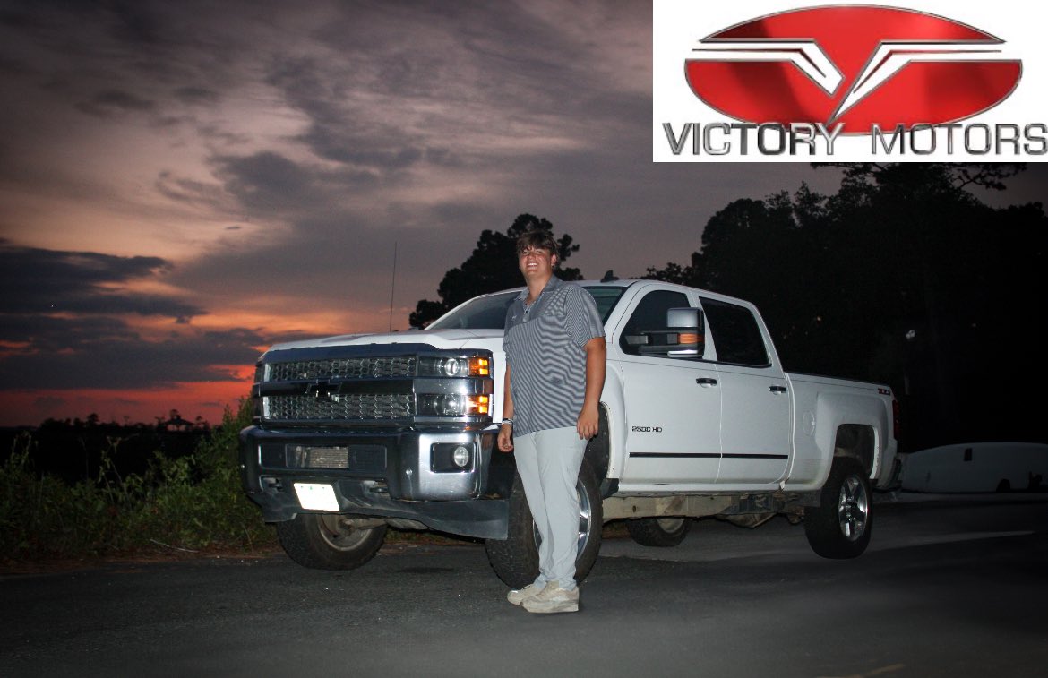 Thank you <a href="/VictoryMotorsCO/">Victory Motors</a> for the new truck! Make sure you go to Victory Motors for all things automotive. Extremely grateful to be a Victory Motors Athlete. #nil 

<a href="/COACH217ROLAND/">Travis Roland</a> <a href="/CamdenRecruits/">Camden FB Prospects</a> <a href="/JeffHerron19/">Jeff Herron</a>
<a href="/jeremevendette/">Jereme Vendette, MS, LAT, ATC</a> <a href="/JMThompson12/">Coach Thompson</a> <a href="/QBOCCoachAlford/">Grant Alford</a> <a href="/CFBHome/">CFB Home</a> <a href="/LUmm55/">CamdenPower</a>