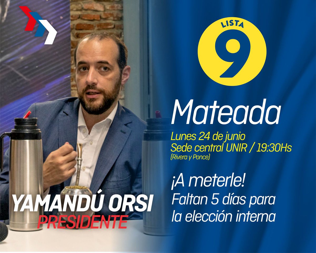somosuniruy's tweet photo. ¡Es hoy! Mateada en el local a una semana de la elección.
@OrsiYamandu + @fernando_amado con la Lista 9. #YoFA https://t.co/RehhLFxk4U