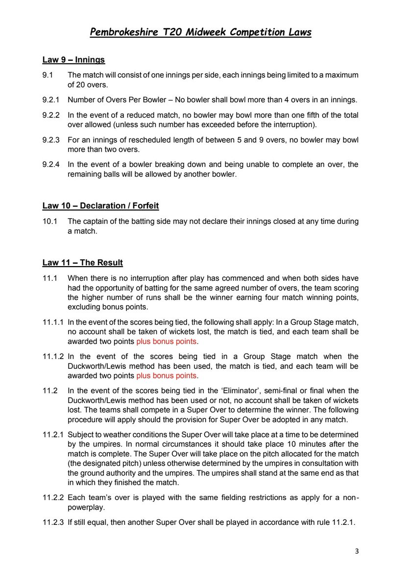 Pembs Midweek T20 Competition tweet media