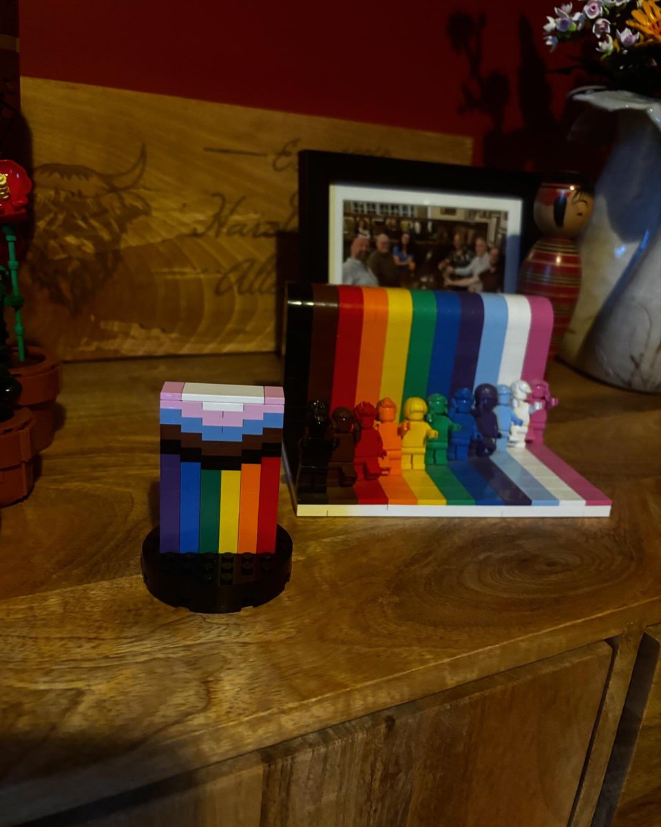 hari_d_har's tweet photo. Best part of pride was making this wee progress pride flag @LEGO_Group I was overwhelmed by how healing it was to participate in one of my favourite pastimes since childhood while being my whole self in public. To grow up without that fear will be magical for kids today! https://t.co/M1AhlF9bkl