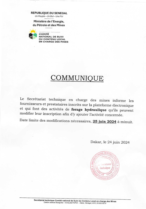 cnsclmines's tweet photo. COMMUNIQUÉ :
https://t.co/cHEkY5OhLI https://t.co/bkpSkAb1yU