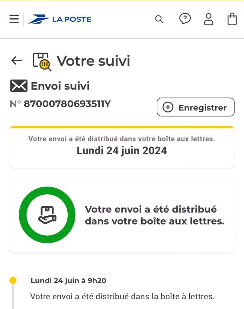 Bien arrivé ce matin j'attends une vidéo de réception et l'autre vidéo du premier retrait merci.