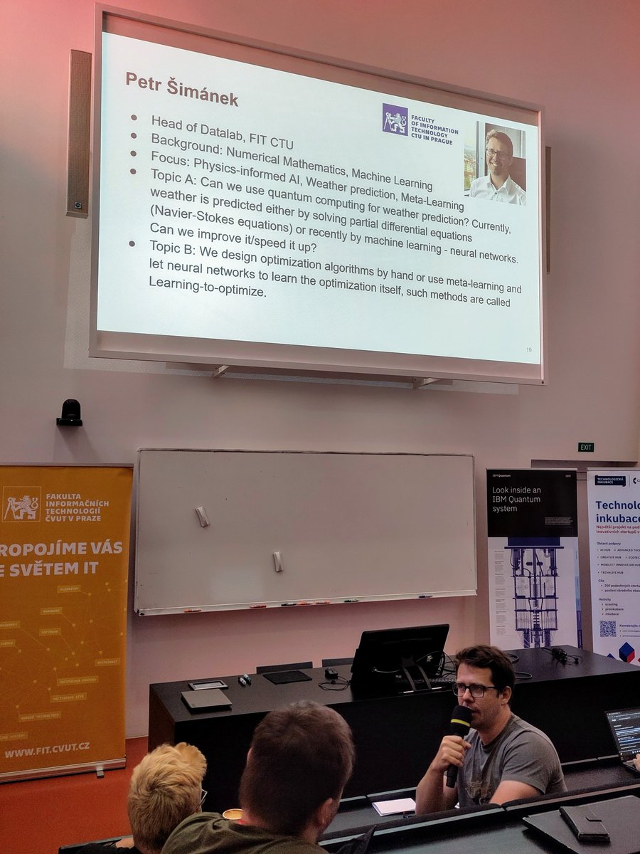 FIT_CTU's tweet image. International #QuantumHackathon in progress!
📌 fit.cvut.cz/quantum-hackat…
🤝 @FIT_CTU @CVUTPraha @CzechInvest_CZ @IBM @mpo_tweetuje @technologickain @techinkubace @NPO_CZ @QuantumCzech @QWorld19