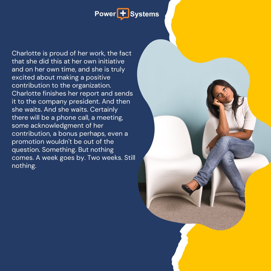 PowerandSystem1's tweet image. This is a mini case from Barry Oshry that illustrates how easy it is for us to get caught in the very predictable patterns of organizational life.
What advice would you give Charlotte? Share below!
#BarryOshry #TheOrganizationWorkshop #TheOrganisationWorkshop #TheOW