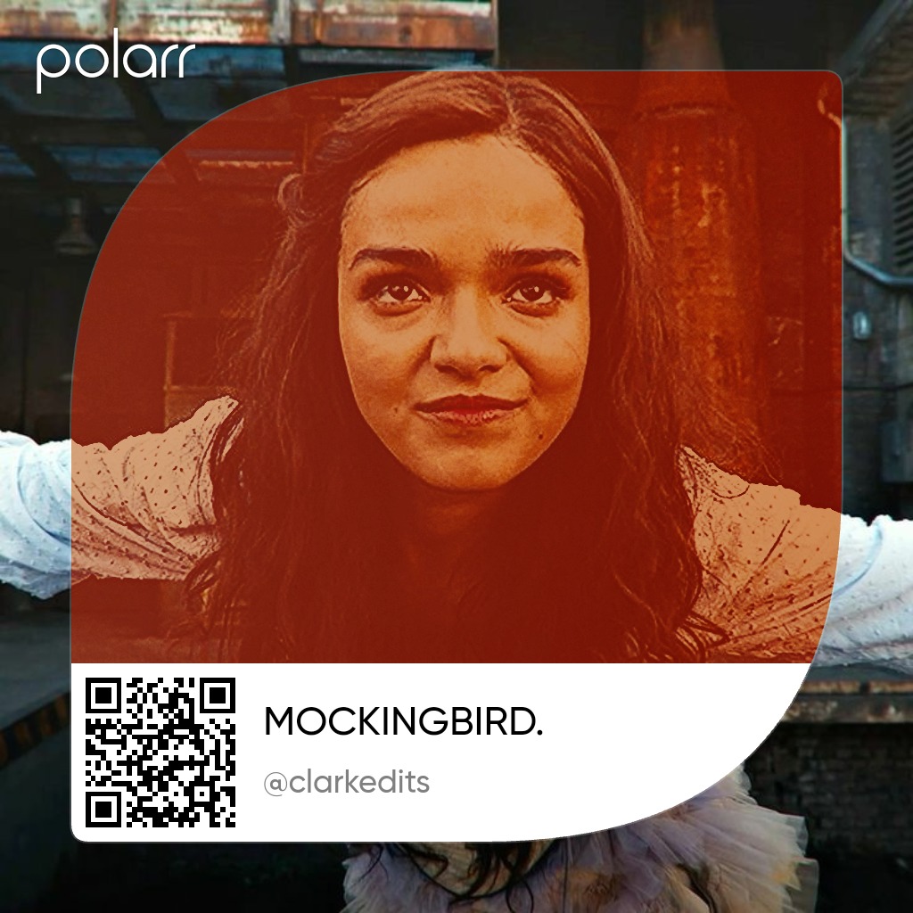 CLARKEDlTS's tweet photo. MOCKINGBIRD.
Please credit if using!
#polarr #polarrcode #polarrfilter #polarrfilters #hungergames #tbosas https://t.co/G0vHqylWcM