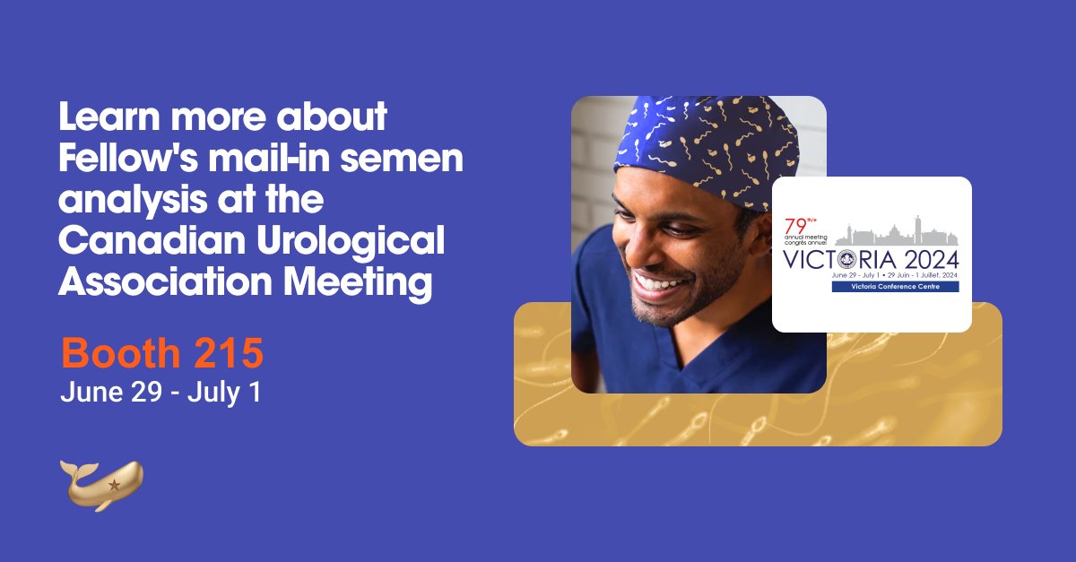 We’re excited for the Canadian Urological Association meeting in Victoria, BC! Swing by booth 215 to learn how Fellow's Vasectomy Test can improve your clinic's workflow and increase post-vasectomy compliance. #urology #semenanalysis