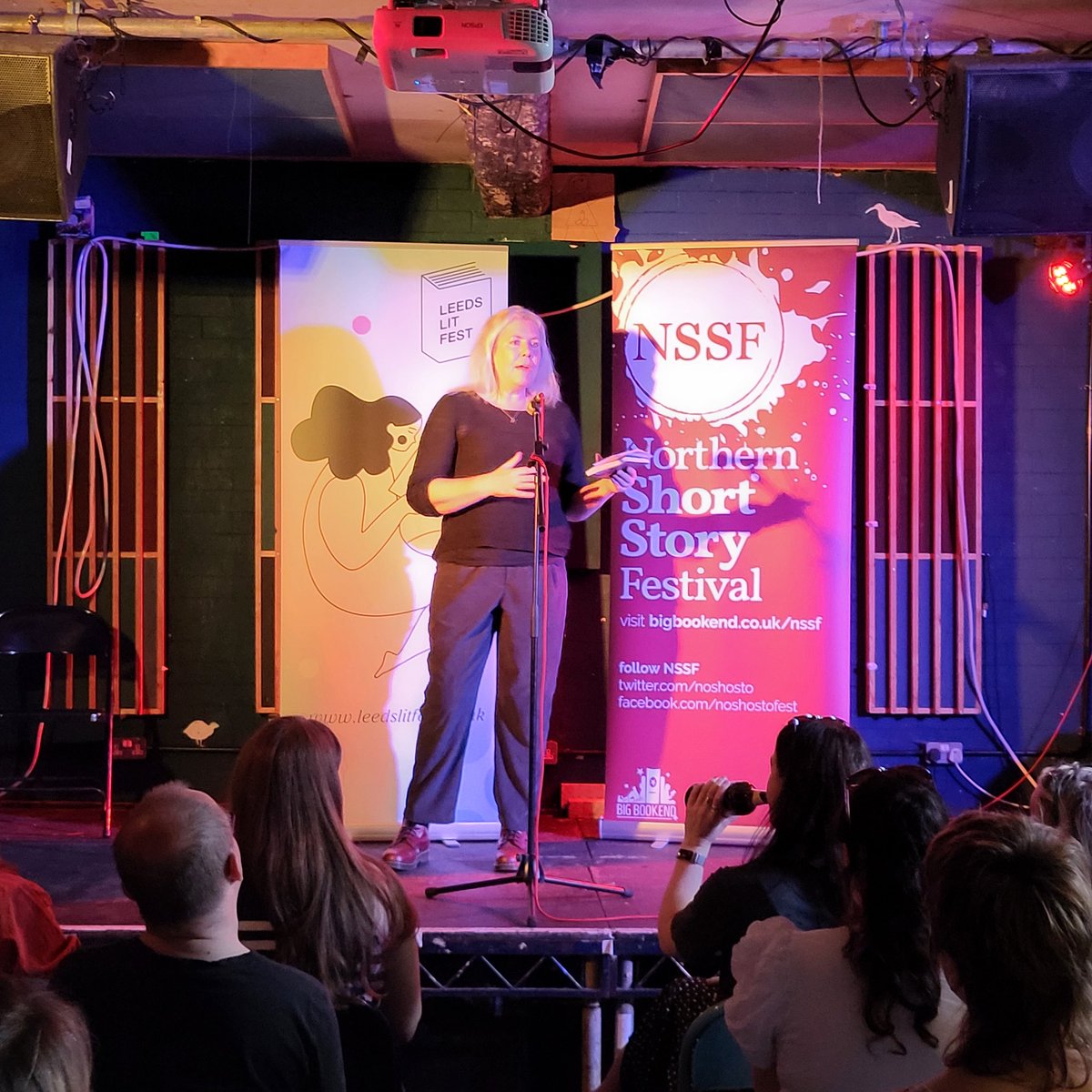 NoShoSto's tweet photo. 3/4 A huge thank you to our host @AnnaRChilvers and special guest @BradleyBooks reading from her short story collection, Maps of Imaginary Towns, out in Sept. https://t.co/oA6F0dwl32