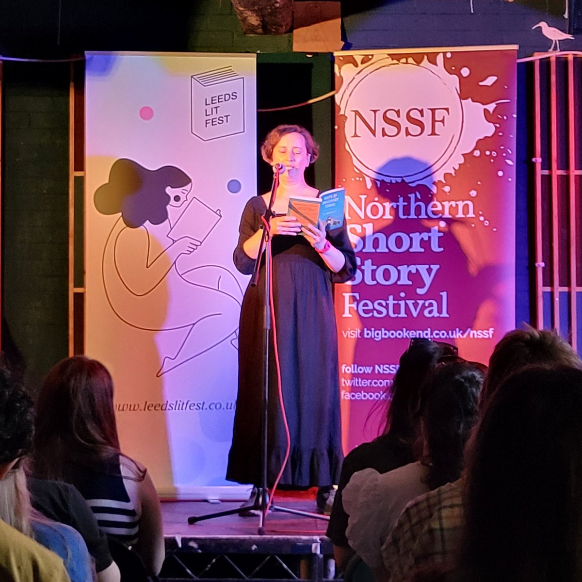 NoShoSto's tweet photo. 3/4 A huge thank you to our host @AnnaRChilvers and special guest @BradleyBooks reading from her short story collection, Maps of Imaginary Towns, out in Sept. https://t.co/oA6F0dwl32