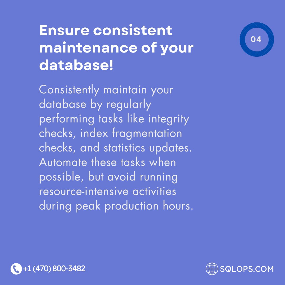 GOSQLOPS's tweet photo. SQLOPS DBA services help provide robust data backups, stringent security controls, and automated maintenance routines.

Send us a message at sales@sqlops.com so our team can give a consultation.

#DBAservices #24/7support #databackups #SQLServer #SQLOPS https://t.co/gFILH2A4ar