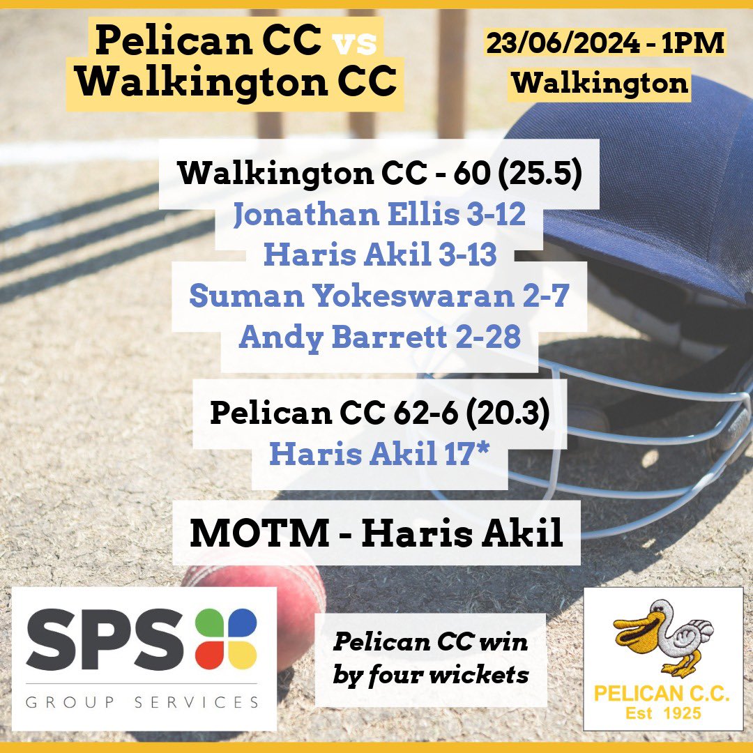 Pelican1925's tweet photo. Weekend results!

Both the Saturday XI and Sunday XI came away with wins! 🏏 https://t.co/TQPkrngur5