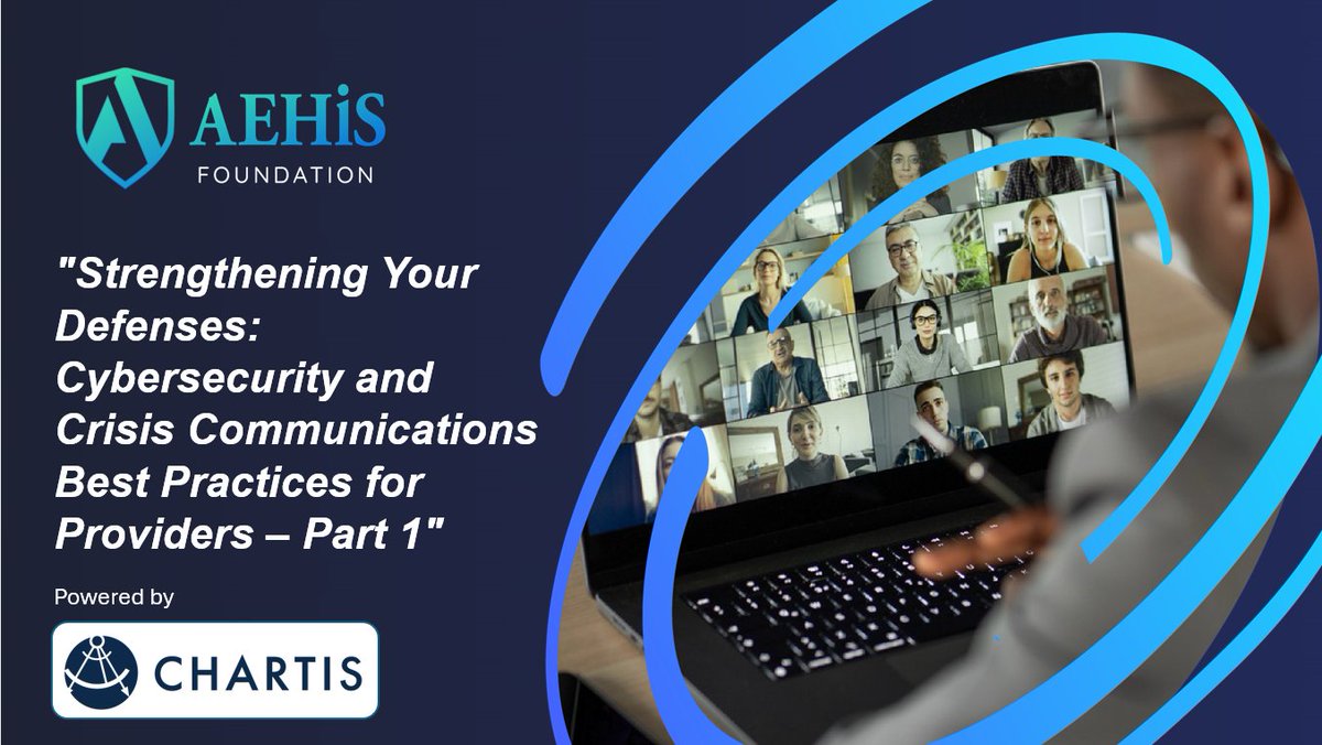 💻 Calling all CHIME members! Ready your health system for potential cyber-attacks with our latest on-demand resource provided by AEHIS Foundation firm, <a href="/TheChartisGroup/">Chartis</a>. Explore business continuity, disaster recovery &amp; more: chimedhl.org/3KTsKaJ

#DigitalHealthLeaders