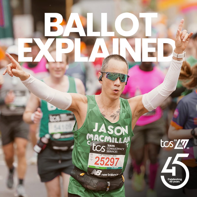 LondonMarathon's tweet photo. The results of the 2025 TCS London Marathon Ballot will be announced tomorrow!

The TCS London Marathon is the most popular marathon on the planet, so we run a global ballot to randomly allocate places for the event. 🏃‍♀️ 🏃 🏃‍♂️

What you need to know about this year’s ballot 👇