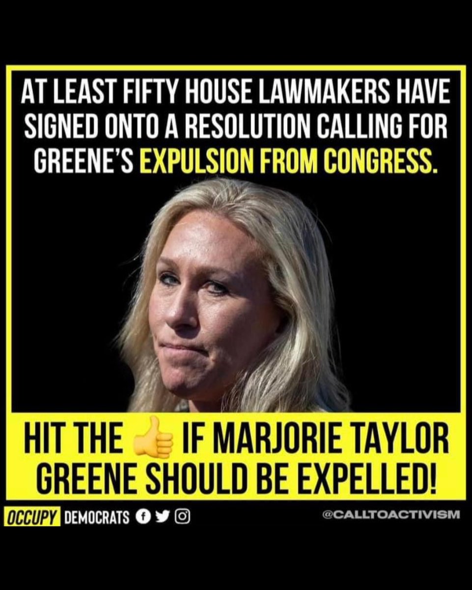It's about time!!! This guy <a href="/RepMTG/">Gargorie Taylor Mreene</a> <a href="/mtgreenee/">Marjorie Taylor Greene 🇺🇸</a> has been a waste of our tax dollars, a fake bully, and needs to be out of ALL politics!! #disgrace #wasteofourtaxdollars #magaisformorons