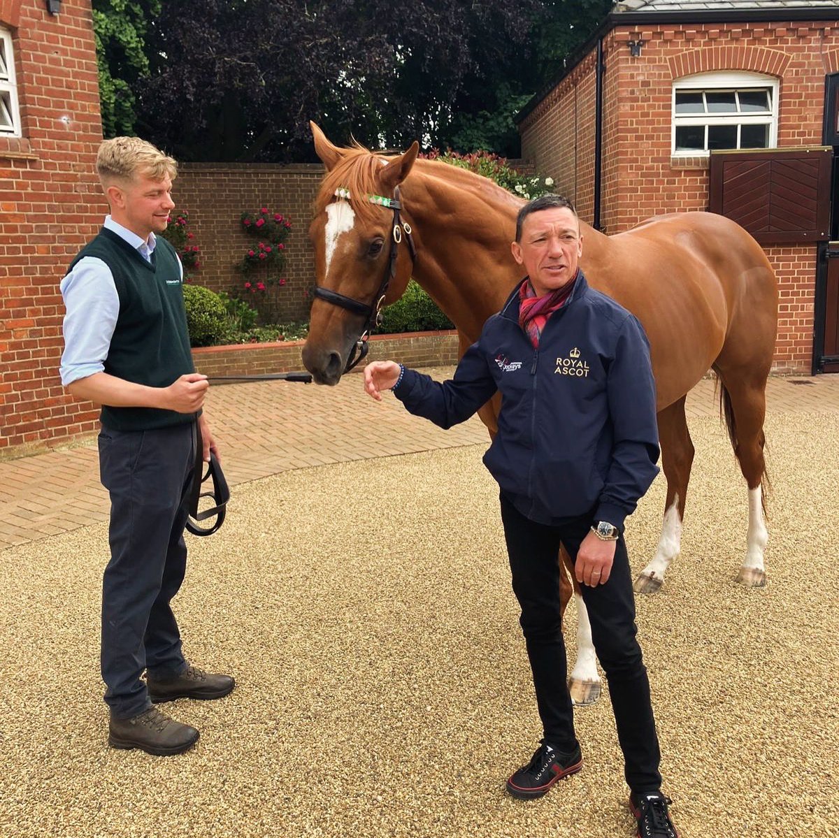 Juddmonte (@juddmontefarms) on Twitter photo A day of reminiscing for <a href="/FrankieDettori/">Frankie Dettori</a>, ENABLE and CHALDEAN - Frankie’s final 2000 Guineas winner. Anything for a polo! A day of reminiscing for <a href="/FrankieDettori/">Frankie Dettori</a>, ENABLE and CHALDEAN - Frankie’s final 2000 Guineas winner. Anything for a polo!