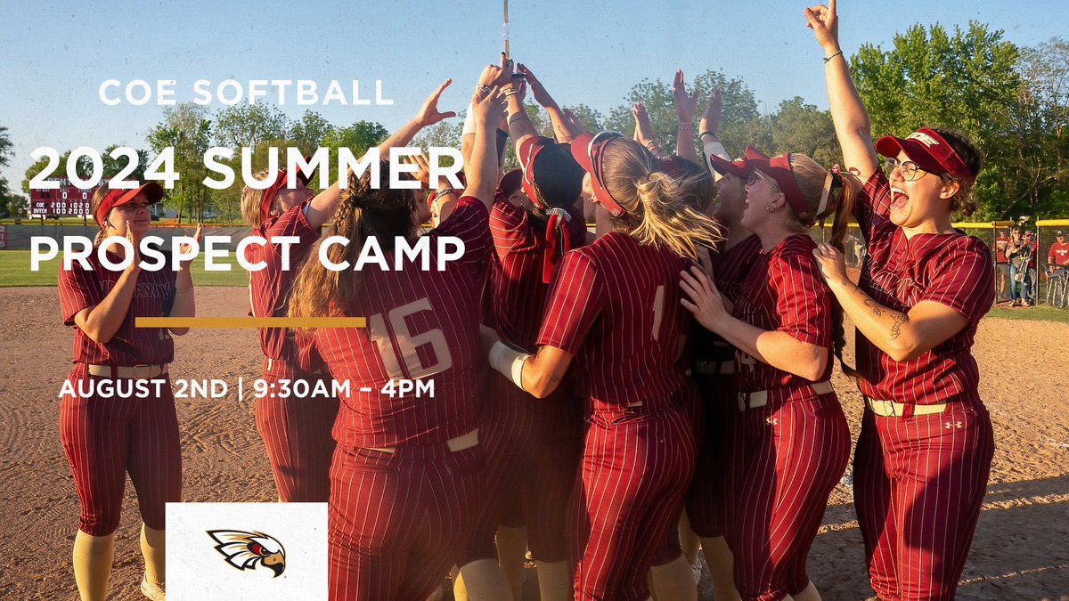 First camp of the 2024-2025 school year is set. Join the Kohawks to learn, compete, and have some fun! 

softball.coecamps.com