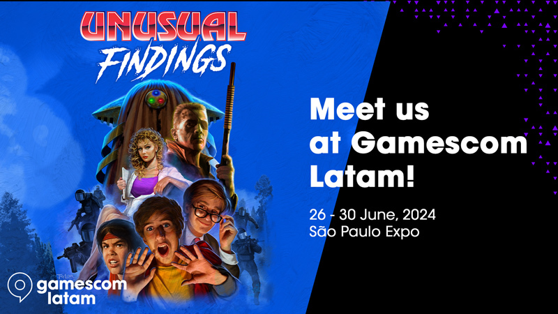 We may, or may not have been working on a secret update with some cool new things... 
A very Unusual Update for a very unusual game. 
Find out the Unusual at #gamescom latam #nintendo booth!