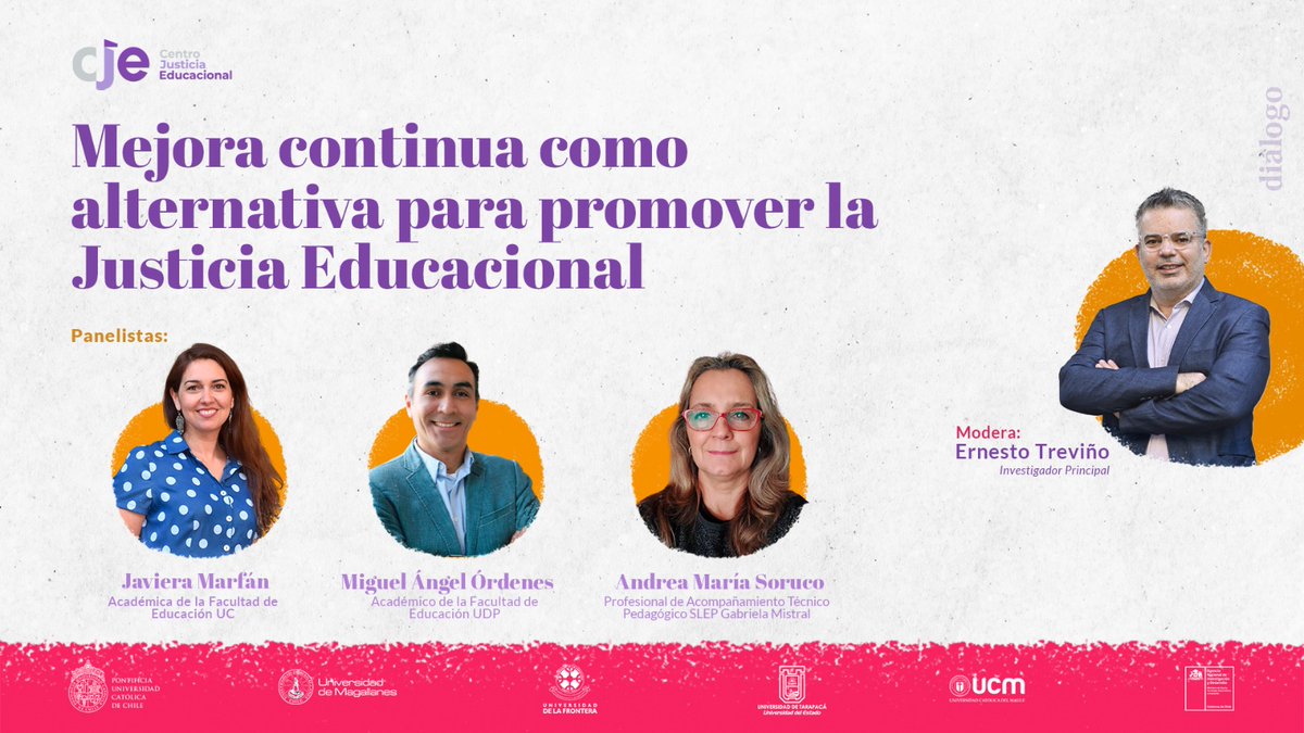 justiciaeduc's tweet photo. ¡MAÑANA a las 16 hrs!
No te pierdas un nuevo #Diálogo, donde estaremos reflexionando sobre los avances y desafíos de los #SLEP para fortalecer culturas de trabajo colaborativo y mejora continua al interior de las comunidades educativas.

Inscríbete aquí https://t.co/4LnBBYU7om 🔗 https://t.co/ohyjCZowbC