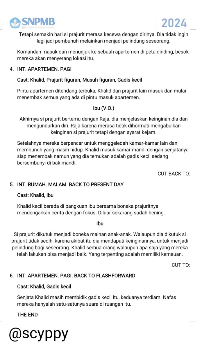 scyppy's tweet photo. since gw waktu snbp susah nemu porto ftv, ini referensi buat yg mau nyoba masuk taun depan #portofolioftv #isiyk https://t.co/5lXEXa9HU2