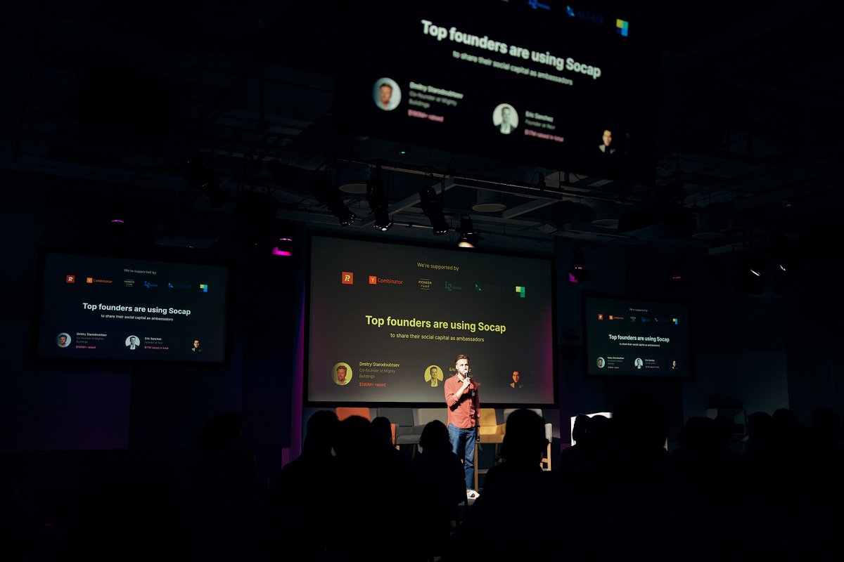 🙏 Thanks for your support on the announcement of @socap_ai (YC W23) last week — I can finally share pics from the offline fundraising meetup where I secretly unveiled Socap.ai a few weeks back!

We’ve gotten Product of the day on Product Hunt, hundreds of