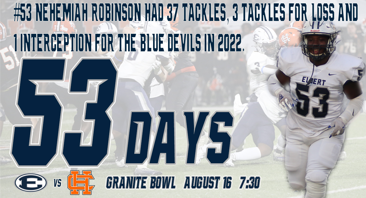 53 Days until the Blue Devils kick off the 2024 season in the Granite Bowl vs Hart County!   
#hornsup
<a href="/ECCHSAthletics/">ECCHSAthletics</a>
<a href="/ECCHS_GA/">ECCHS</a>