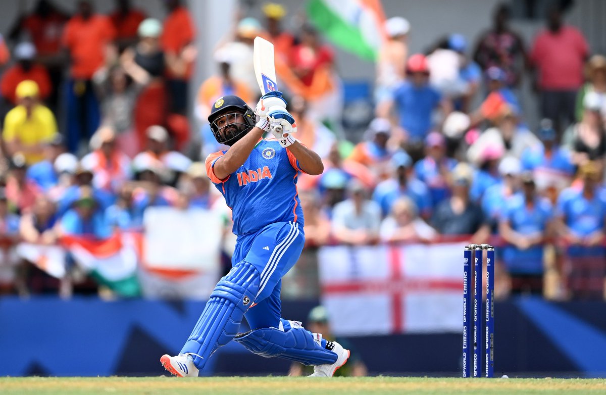 Witnessing <a href="/ImRo45/">Rohit Sharma</a> bat was pure joy. He got into good positions, and his effortless bat swing and timing helped him achieve the distance he got. A special knock indeed.

#AUSvIND #T20WorldCup