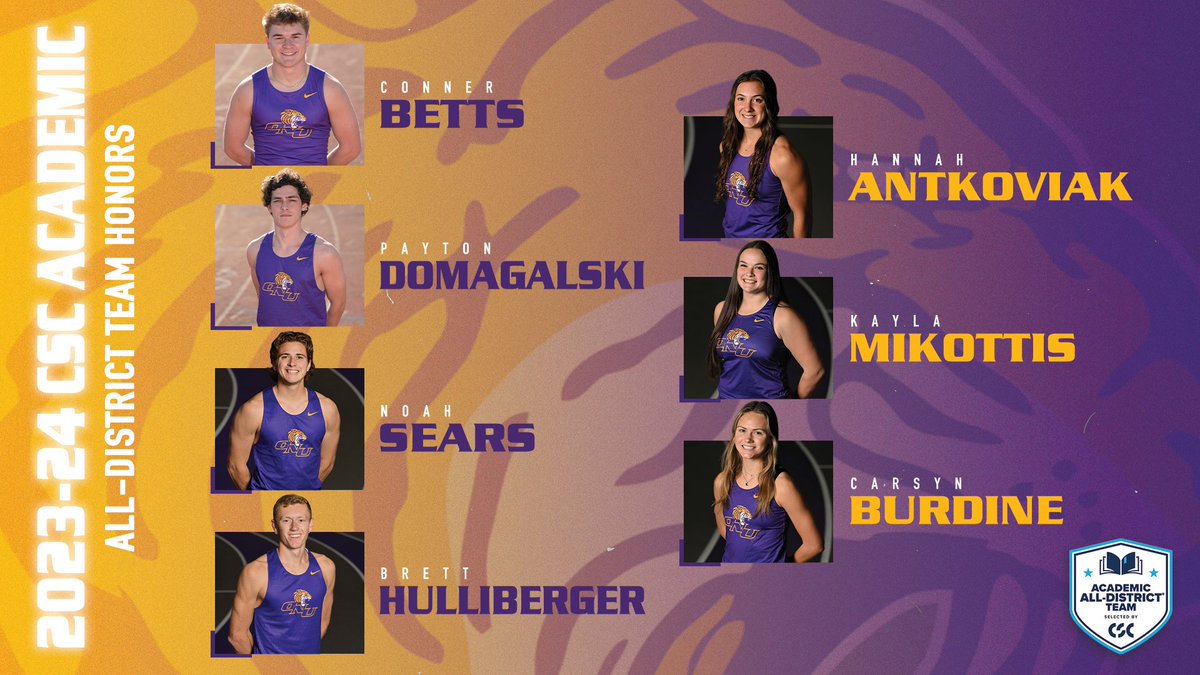 𝗖𝗦𝗖 𝗔𝗰𝗮𝗱𝗲𝗺𝗶𝗰 𝗔𝗹𝗹-𝗗𝗶𝘀𝘁𝗿𝗶𝗰𝘁📚🏃

Seven members of the Olivet Nazarene University men’s and women’s track &amp; field and cross country teams have been selected to the prestigious 2023-24 Academic All-District Team!

📰Full story: tinyurl.com/2p8x89sz

#ForONU