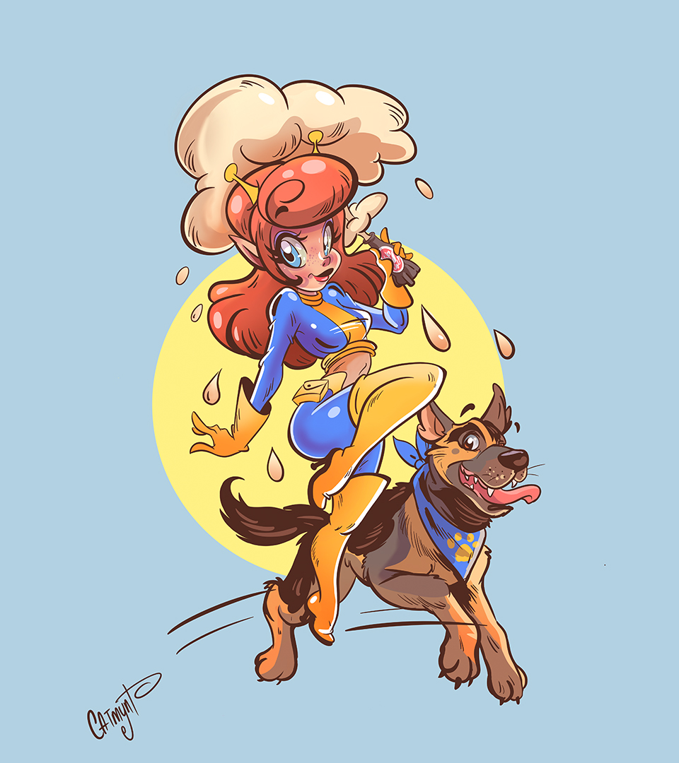 BethesdaLATAM's tweet image. ¡Con el premio ya en casa! ☢️🙌🎨

Hace unas semanas pudimos ver en vivo a @Catmynt creando este fantástico arte Pin-up inspirado en #Fallout durante las Nuka-Cola Nights. Muchos nos acompañaron desde sus casas, ¡e @IvannaTorane fue la ganadora de una versión del arte enmarcada!…