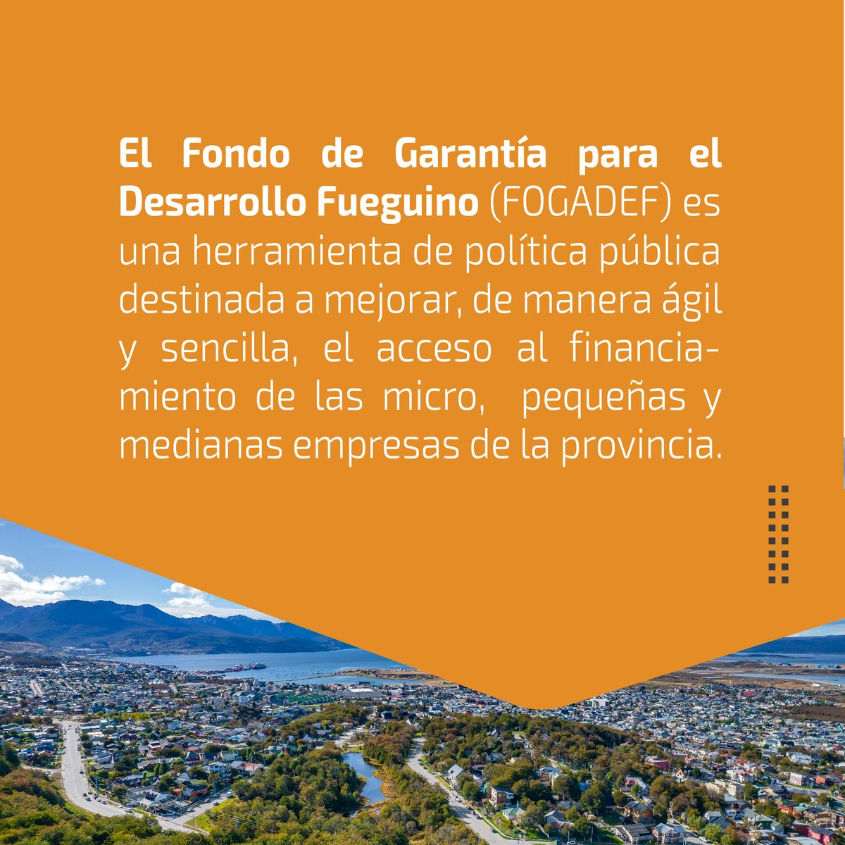 Somos el primer fondo de garantía de la Patagonia
En nuestro sitio fogadef.com podés conocer las diferentes líneas de financiamiento para impulsar tus proyectos

#financiamiento #garantías #pymes #mipymes  #fogadef