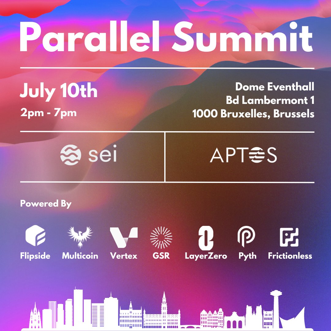 SeiNetwork's tweet image. Join us for the first Parallel Summit at @EthCC 2024!

Co-hosted with @Aptos and with speakers from other top L1s and projects, the day will feature a wide range of panels with technical thought leaders from across crypto.

Wen: Wednesday, July 10th
RSVP here:…