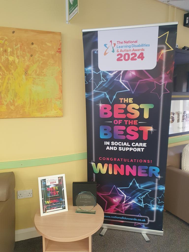 Lovely to see this proudly displayed in the Ash Green entrance today. Huge congratulations to the Autism Assessment team, who brought home the Great Autism Practice award at the recent National Ld&amp;A Awards. Well done that team!