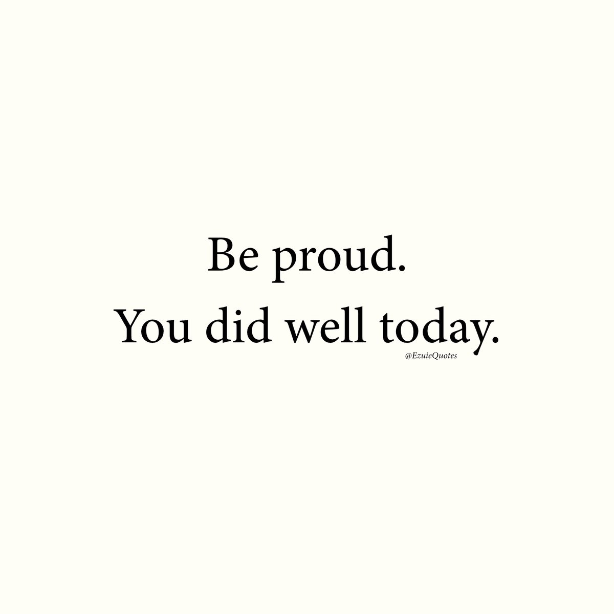 Be proud