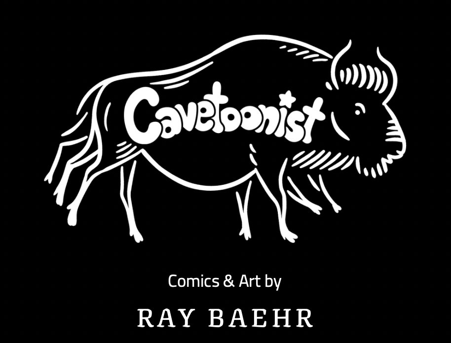 cavetoonist's tweet photo. Updated my logo to include my version of the "proto-cinema" bison in Chauvet Cave. 😊🖤✨ https://t.co/I9urSI5hio