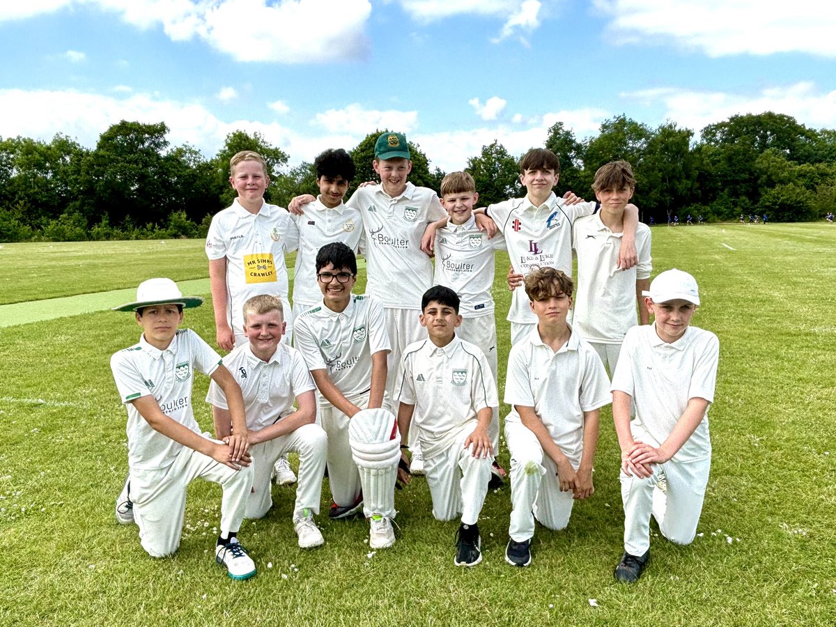 Oriel_PE's tweet photo. Well done to our U13 cricket team, who beat Hazelwick by 7 wickets in the North Sussex District League this afternoon (HAZ 64/6; OHS 65/3). MotM: Tom (20 not out and a superb catch). #Cricket #OneGameToGo #OrielPE πππ₯π―ππ½π https://t.co/2tAVJz5adY