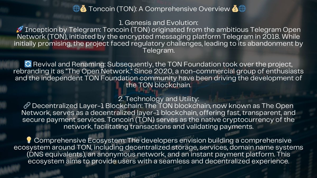 MetaObs_io's tweet photo. 🌐💰 Toncoin (TON)
Category: Layer 1
Date of launch:2018
Founder: TON Foundation 
Link to the CoinMarketCap:https://t.co/6CFED9nUFU 
Link to the Website:https://t.co/b9oylAnrwR 

🌟 #Toncoin #TON #TheOpenNetwork
@nobita_toncoin @ToncoinGram @Om_TONcoin https://t.co/u4ydGArhYW
