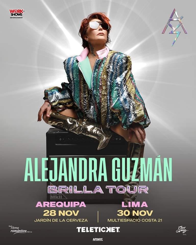 Al3jandraGuzman's tweet photo. ⚡ Hola mis rockeros de Perú 🇵🇪⚡

El “Brilla Tour" llegará este próximo mes de noviembre a dos ciudades que amo con locura 🤘🏻

👉🏻Lima
📆30 de noviembre
📍Multiespacio Costa 21
🎫 Inicio de venta: 28 de junio por la web de Teleticket.

👉🏻Arequipa
📆28 de noviembre
📍Jardín de la Cerveza
🎫 Inicio de venta: 1 de julio por la web de Teleticket.

Nos vemos pronto y no olviden que los amo 💋