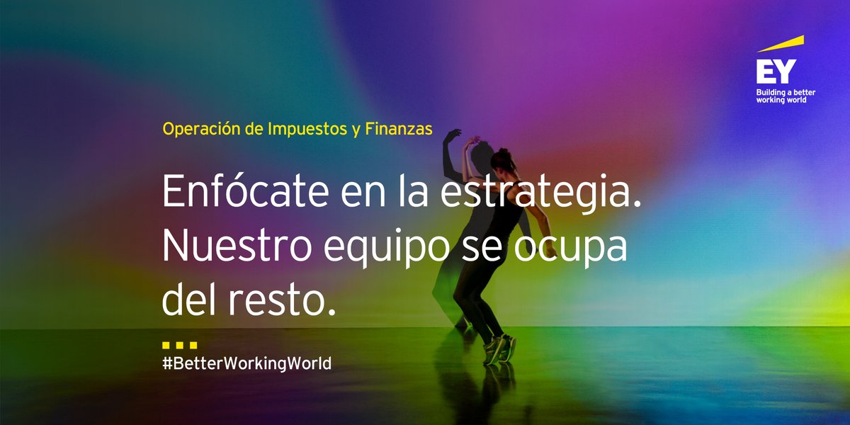 Te ayudamos a optimizar tu función de impuestos con tecnología de punta y trabajo multidisciplinario.
Pasa de una función de soporte a una fuente de agilidad, conocimiento estratégico e innovación en toda la empresa.

Contactanos: go.ey.com/3RGfaeG 

#BetterWorkingWorld