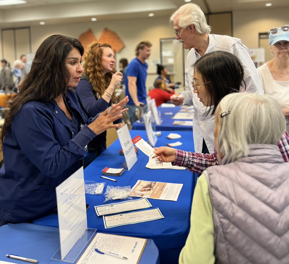 FVRMC's tweet photo. #Stroke coordinators Michele and April provided participants with stroke education, emphasizing the #BEFAST signs of stroke. https://t.co/ZKHFoIcpmj