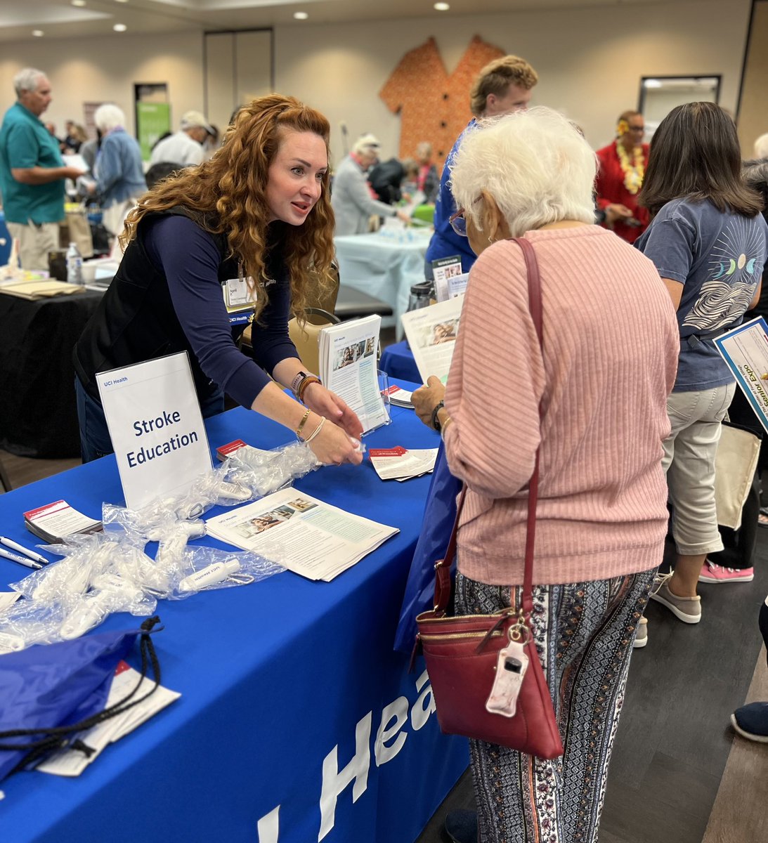 FVRMC's tweet photo. #Stroke coordinators Michele and April provided participants with stroke education, emphasizing the #BEFAST signs of stroke. https://t.co/ZKHFoIcpmj