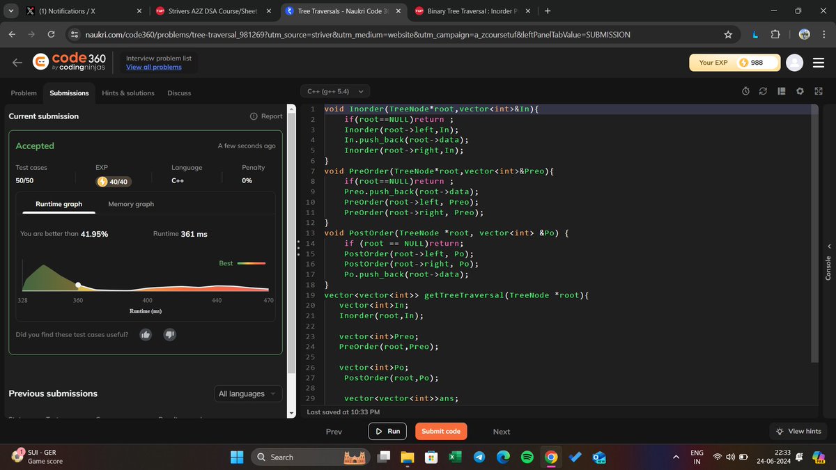 anshuldhiman017's tweet image. Day 1 of the #30DaysCoding challenge:
Learned about view/boundary traversal.
Solved 2 questions on binary search.

what about u guys ??? @nimishpandeyy @whopachauri