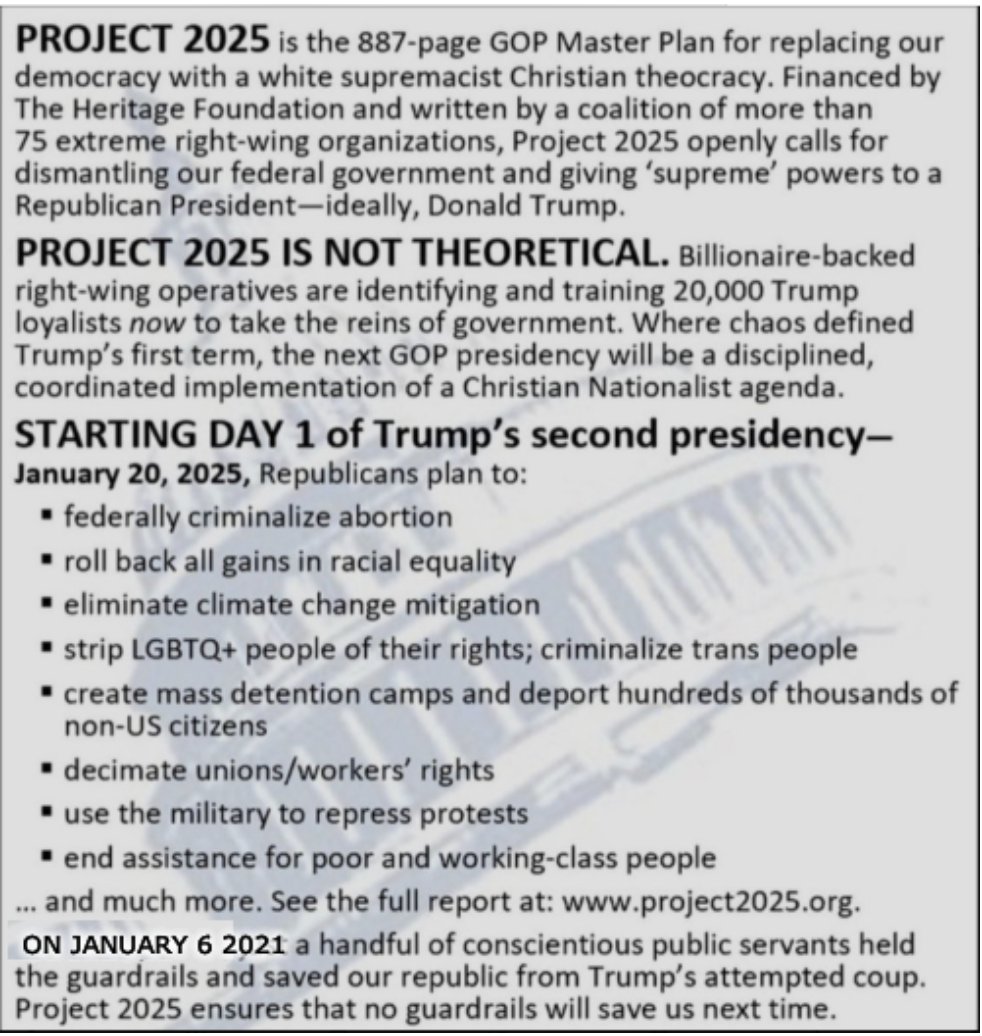 martycomroe's tweet photo. @Trump2024Film OR read about PROJECT 2025...
   The GOP/TRUMP action plan...
https://t.co/uuCZfE8Iah https://t.co/XRZgPgEQHB
