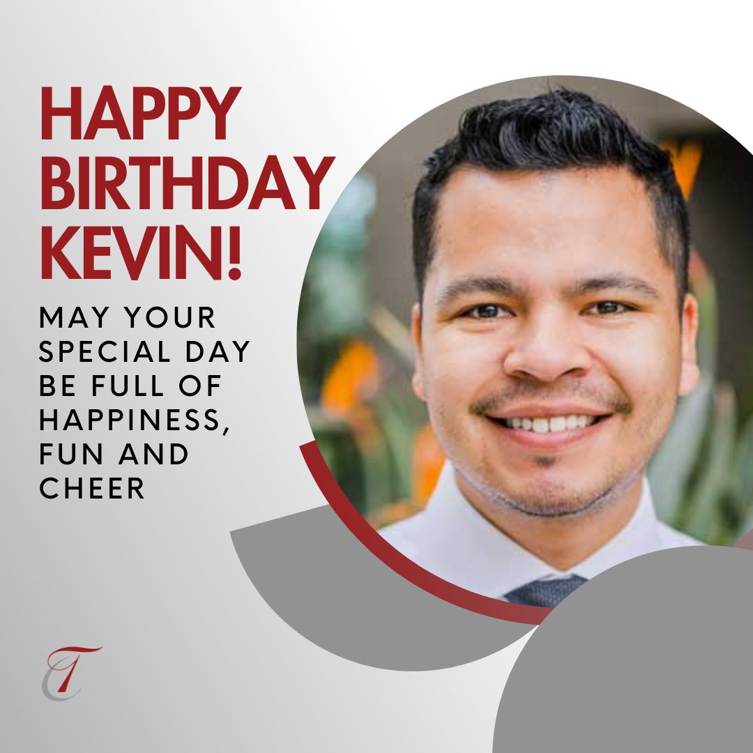 CAHOALaw's tweet image. Join us in wishing our billing manager Kevin Ramirez a Happy Birthday! You continue to make an immeasurable contribution to #TeamTinnelly and we are so lucky to have such a dedicated employee on our team. Thank you for all your hard work during the past year.