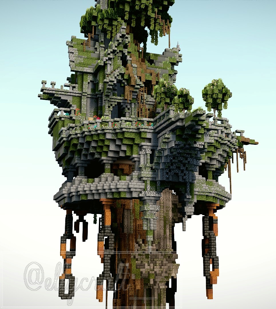 ellycraft__'s tweet photo. 【自己紹介島】空に浮かぶ廃墟
#Minecraft 
#ちゃぼ鯖 https://t.co/jeQLh52rTA