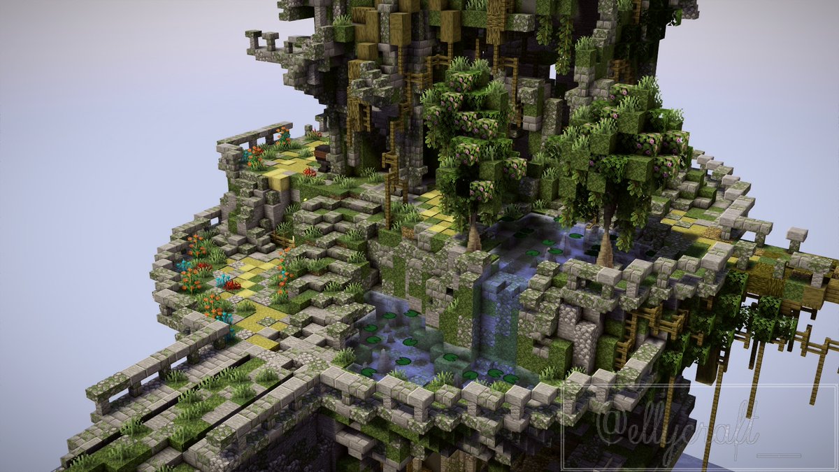 ellycraft__'s tweet photo. 【自己紹介島】空に浮かぶ廃墟
#Minecraft 
#ちゃぼ鯖 https://t.co/jeQLh52rTA