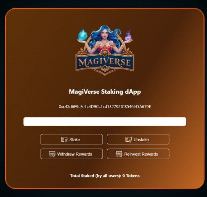 Magiverse_ERC's tweet photo. Breaking news!

We are testing the staking platform's contract before its final launch, and we've made a small update to the DApp.

We've added buttons for withdrawing rewards and reinvesting rewards.

Now you can reinvest your rewards without needing to make two transactions.

$MAGI