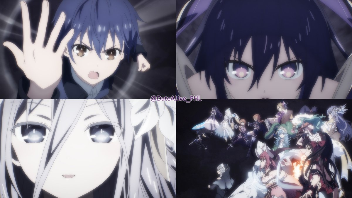 DateALive_PHL's tweet photo. Season V – Episode 12: "And what will she choose?"

Will Shido, Tohka, and the others be able to thwart Isaac's main goal? 

And finally, Spirits in general will do the Avengers Assemble!

Screenshots from the OFFICIAL Website.

#datealive #デアラ5期 #DateALiveV #date_a_live https://t.co/z88BGKDVnM